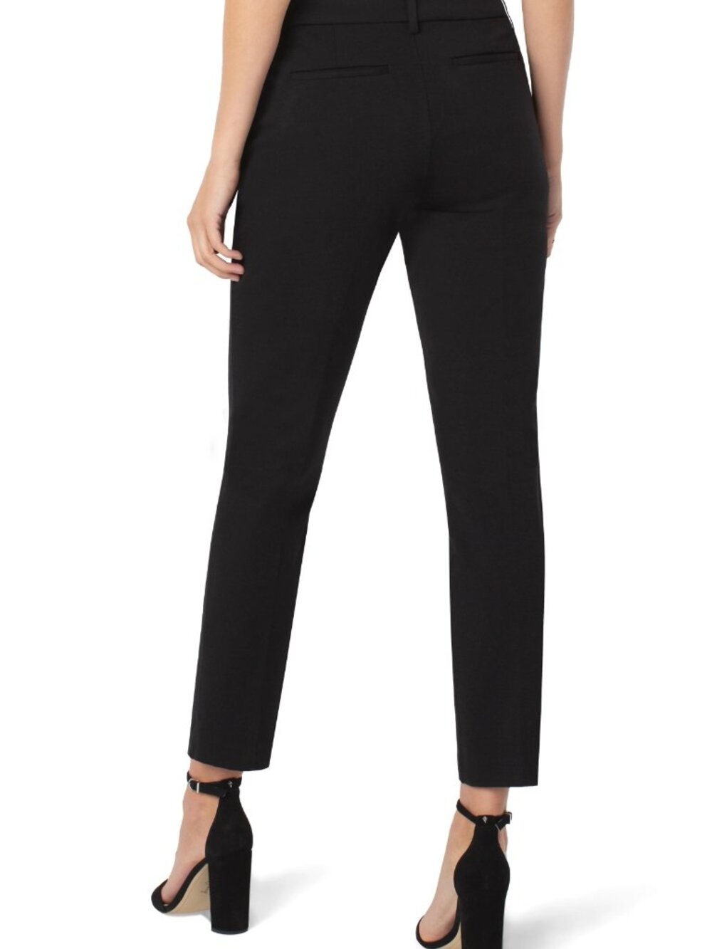Liverpool Los Angeles Kelsey Trousers - straight leg 14P BLACK NWT - Picture 2 of 4